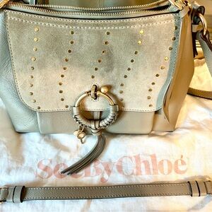 See By Chloe Tan and Gold Crossbody Bag